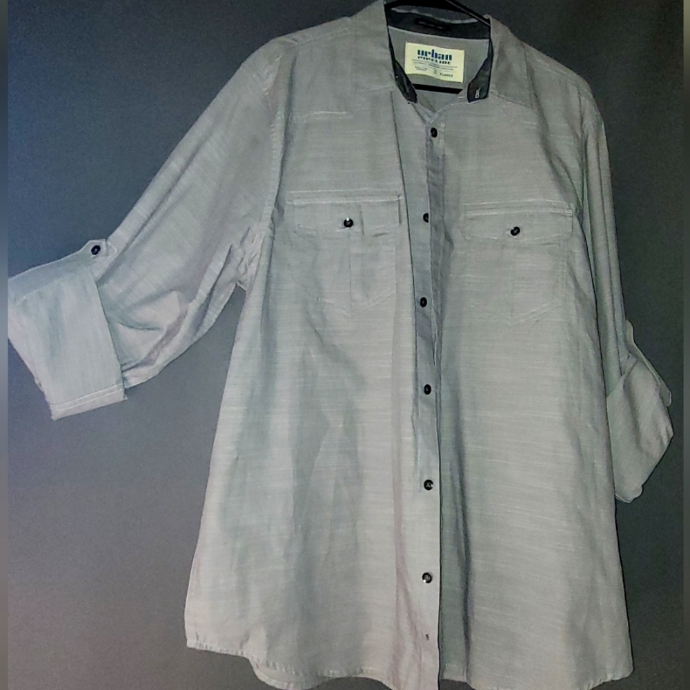 Urban pipeline Authentic American tradition easy care fabric Grey XL